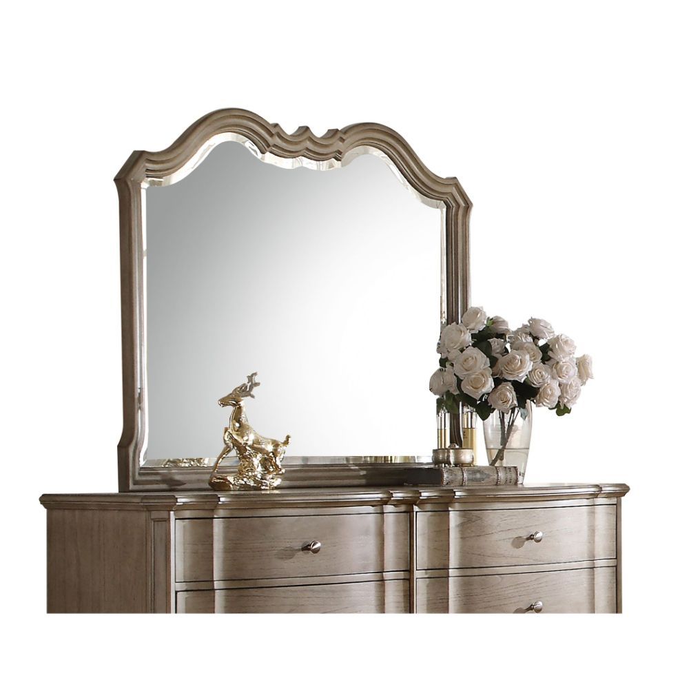 Taupe Chelmsford Mirror 26054 By Acme | Mobilia Cleopatra 3 Taupe Chelmsford Mirror 26054 by ACME - Image 1