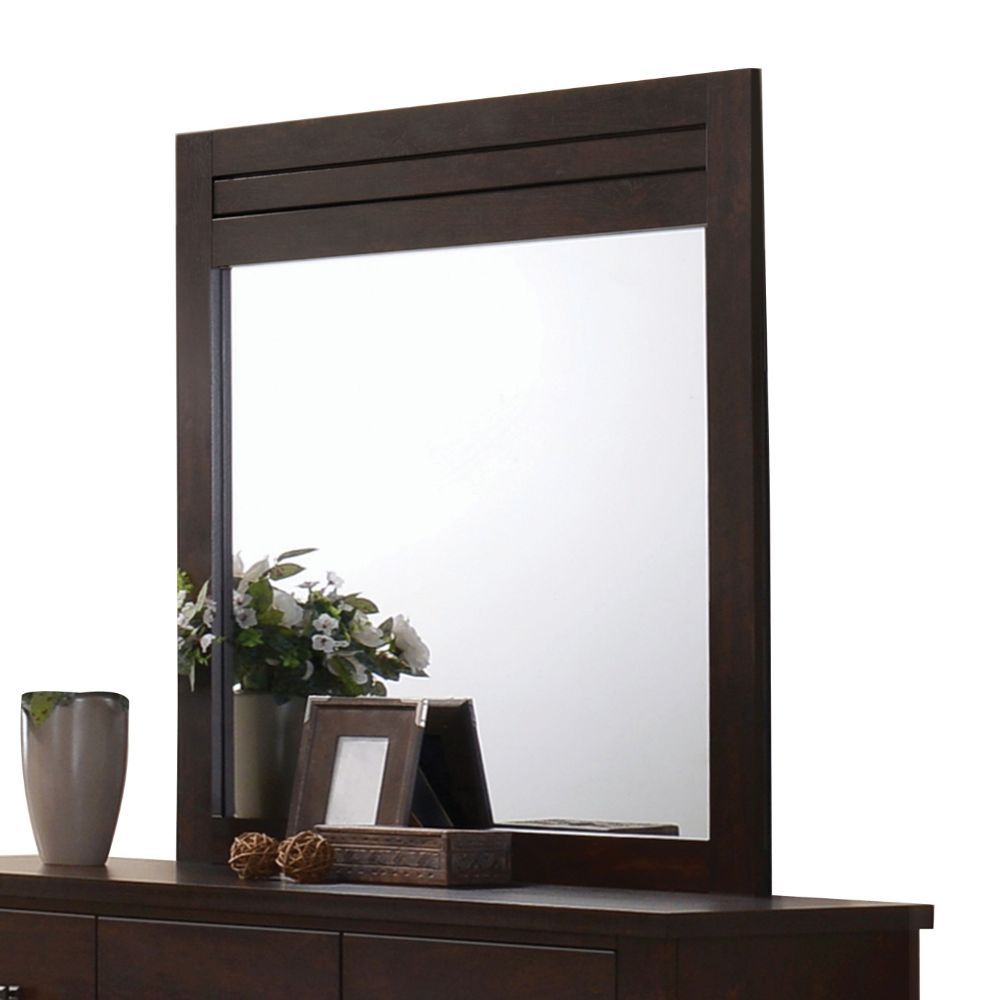 Mahogany Panang Mirror 23374 By Acme | Mobilia Cleopatra 3 Mahogany Panang Mirror 23374 by ACME - Image 1