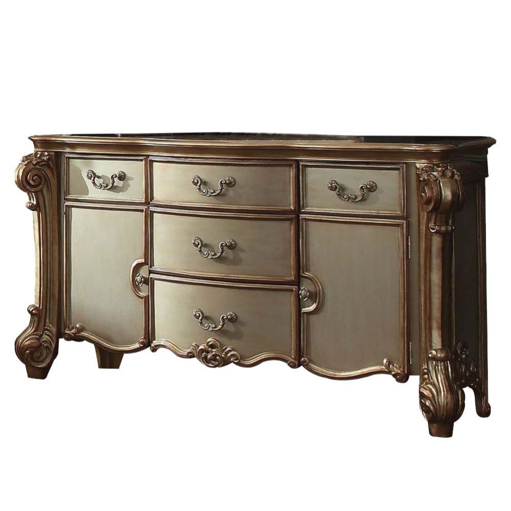 Vendome Dresser In Gold Patina Finish 23005 By Acme | Mobilia Cleopatra 3 Vendome Dresser in Gold Patina Finish 23005 by ACME - Image 1