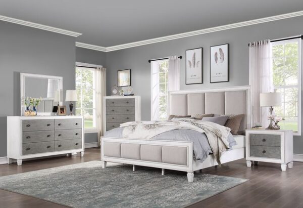 Rustic Gray Katia Mirror BD00662 by ACME - Image 3