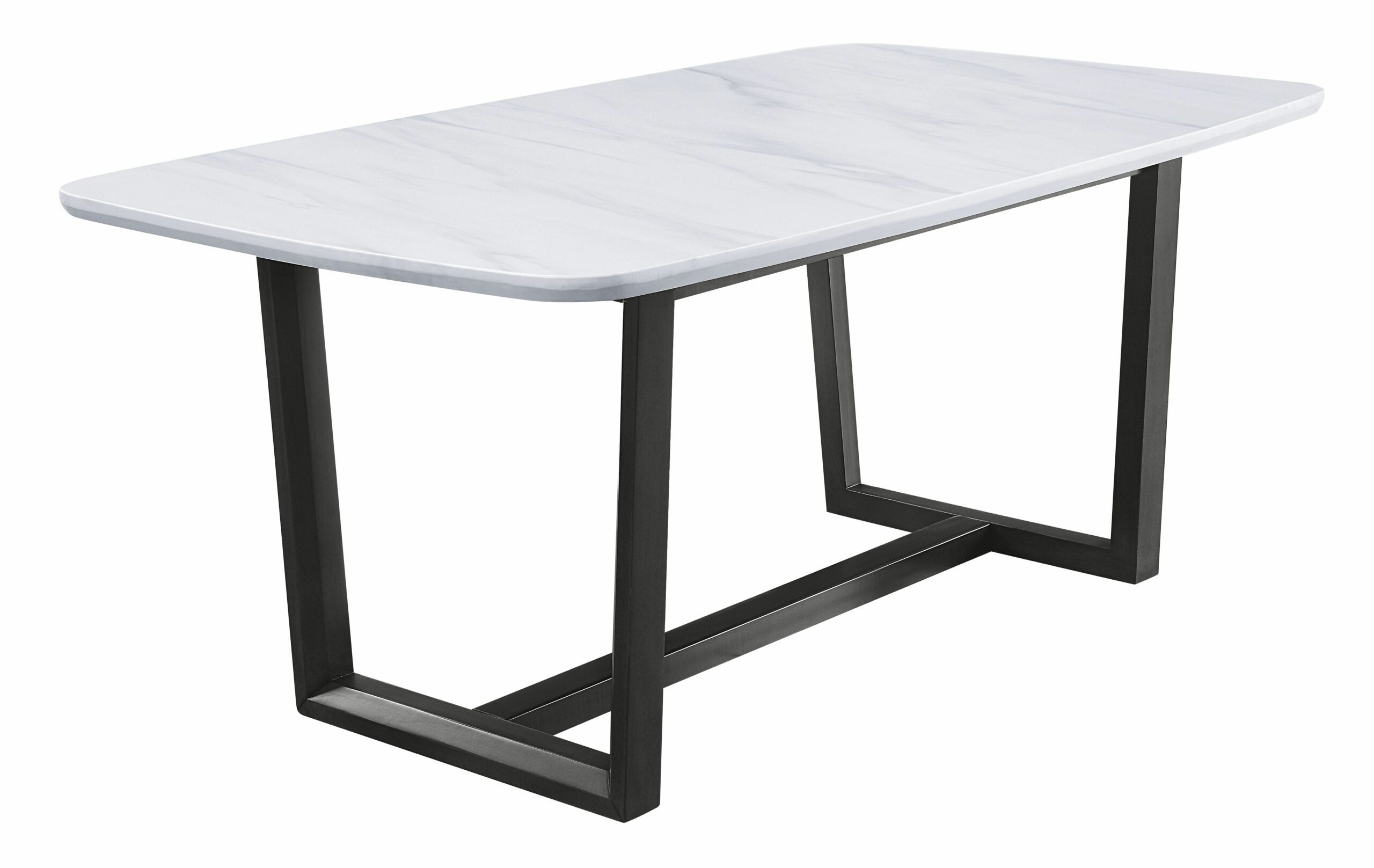 Weathered Gray Madan Dining Table W/Marble Top Dn00059 By Acme | Mobilia Cleopatra 3 Weathered Gray Madan Dining Table W/Marble Top DN00059 by ACME - Image 1