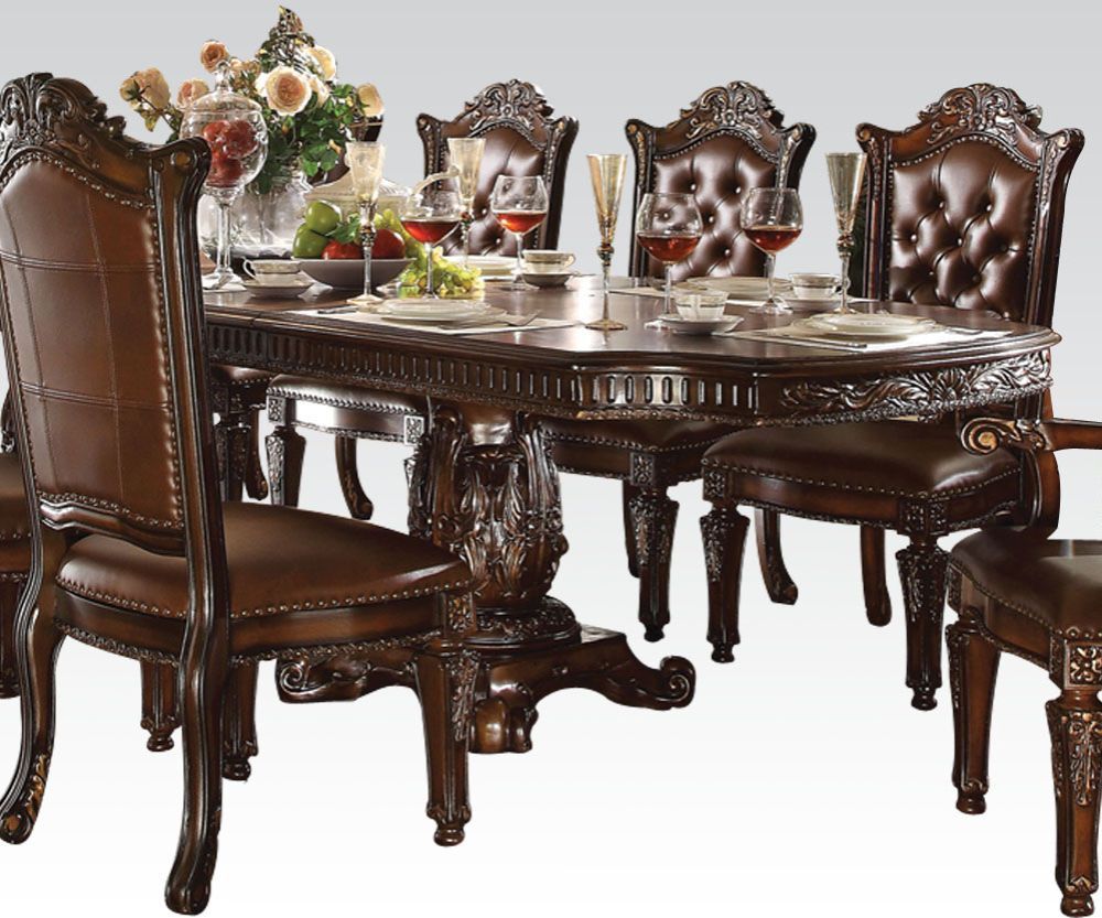 Vendome Dining Table In Cherry Finish 62000 By Acme | Mobilia Cleopatra 3 Vendome Dining Table in Cherry Finish 62000 by ACME - Image 1