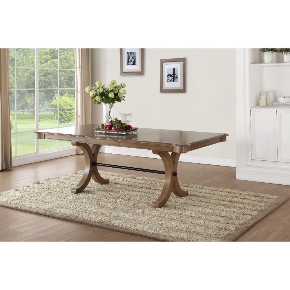 Gray Oak Harald Dining Table 71765 By Acme | Mobilia Cleopatra 3 Gray Oak Harald Dining Table 71765 by ACME - Image 1
