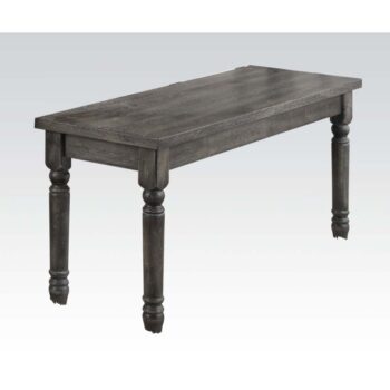 Wallace Weathered Gray Bench by ACME