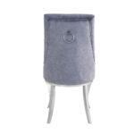 Dekel Gray Side Chair Set of 2 by ACME - Image 2