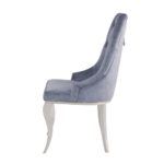 Dekel Gray Side Chair Set of 2 by ACME - Image 3