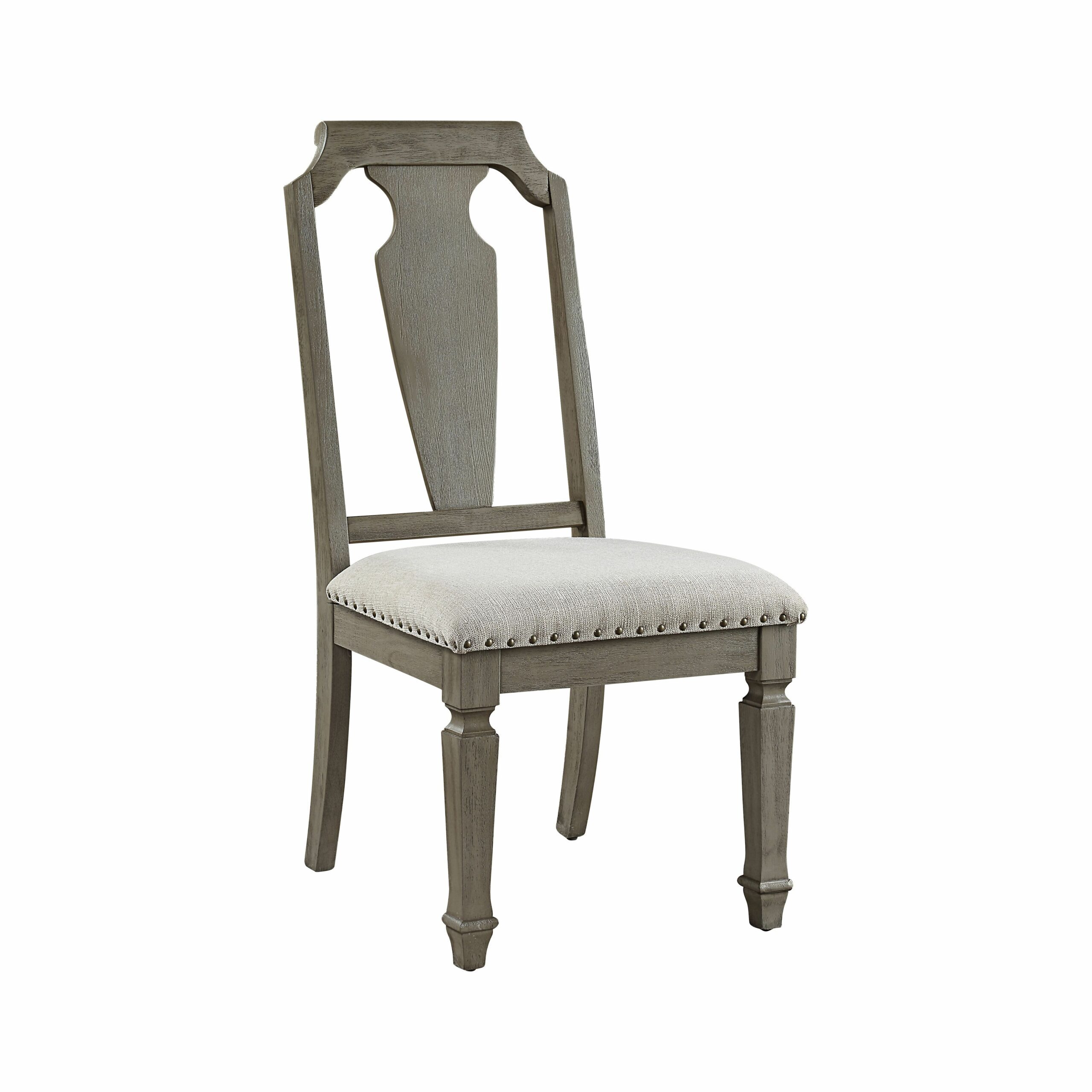Zumala Side Chair In Weathered Oak Set Of 2 By Acme | Mobilia Cleopatra 3 Zumala Side Chair in Weathered Oak Set of 2 by ACME - Image 1