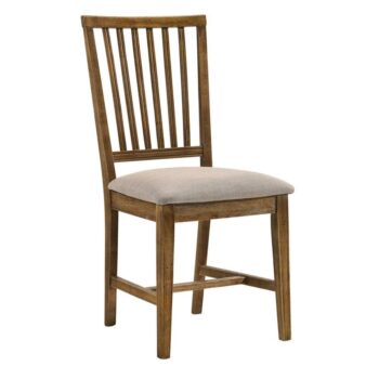 Wallace II Tan Linen Side Chair Set of 2 by ACME