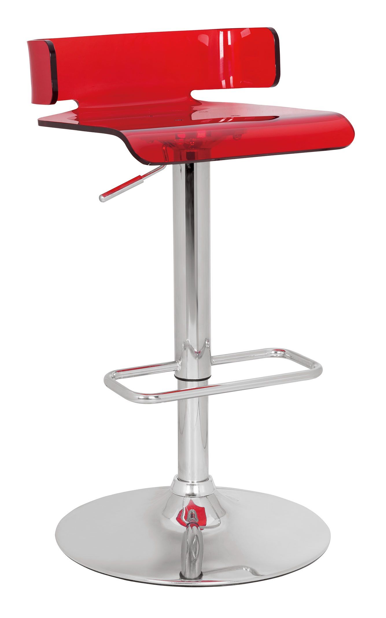 Red Rania Stool By Acme | Mobilia Cleopatra 3 Red Rania Stool by ACME - Image 1