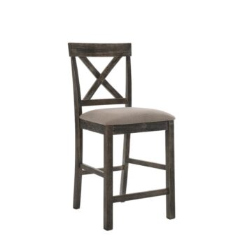 Tan Linen Martha II Counter Height Chair 73832 by ACME