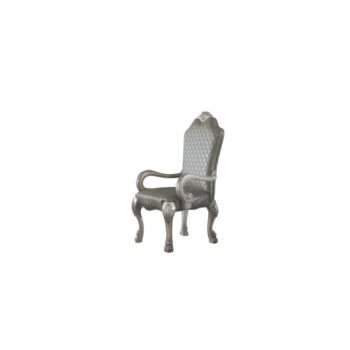 Dresden Arm Chair in Leather Set of 2 by ACME