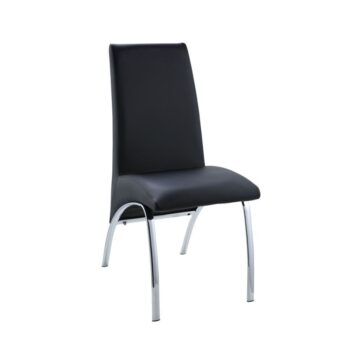 Pervis Black Side Chair Set of 2 by ACME