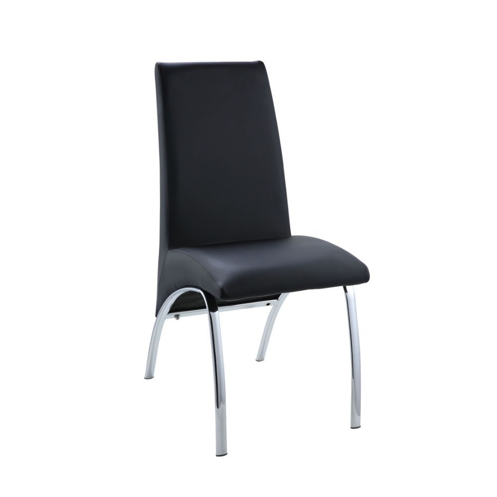 Pervis Black Side Chair Set Of 2 By Acme | Mobilia Cleopatra 3 Pervis Black Side Chair Set of 2 by ACME - Image 1
