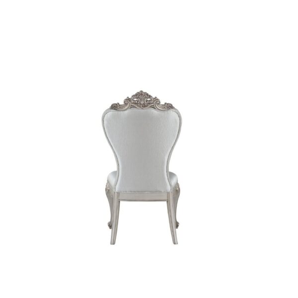Gorsedd Cream Fabric Side Chair Set of 2 by ACME - Image 3