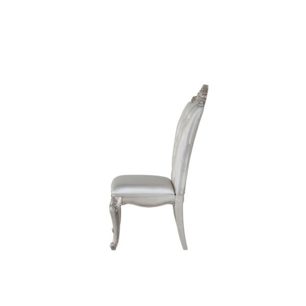 Gorsedd Cream Fabric Side Chair Set of 2 by ACME - Image 4