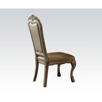 Dresden Bone Leather/Fabric Side Chair Set of 2 by ACME