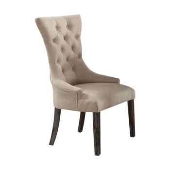 Gerardo Beige Linen Dining Chair Set of 2 by ACME