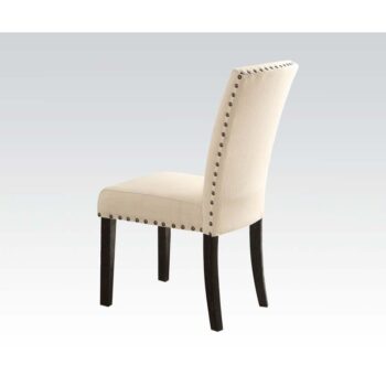 Linen Nolan Side Chair Set of 2 by ACME