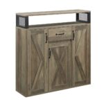 Rustic Oak Abiram Server DN01027 by ACME - Image 2