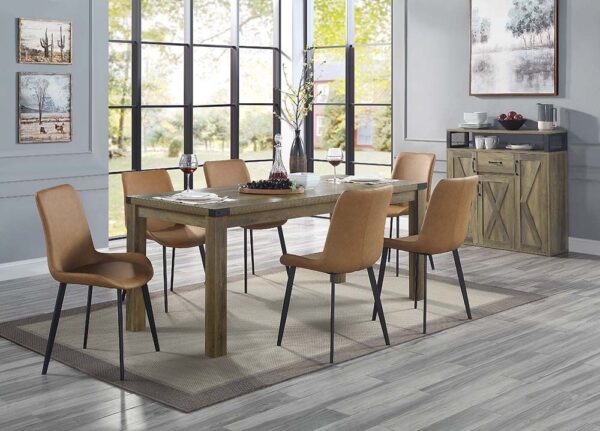 Rustic Oak Abiram Server DN01027 by ACME - Image 5