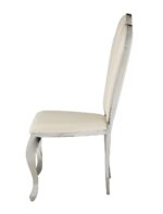 Cyrene Beige Leather Dining Side Chair Set of 2 by ACME - Image 3