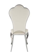 Cyrene Beige Leather Dining Side Chair Set of 2 by ACME - Image 4