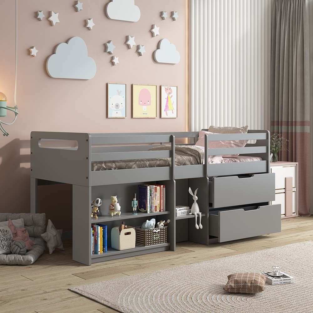 Fabiana Twin Loft Bed Bd01375 By Acme | Mobilia Cleopatra 3 Fabiana Twin Loft Bed BD01375 by ACME - Image 1