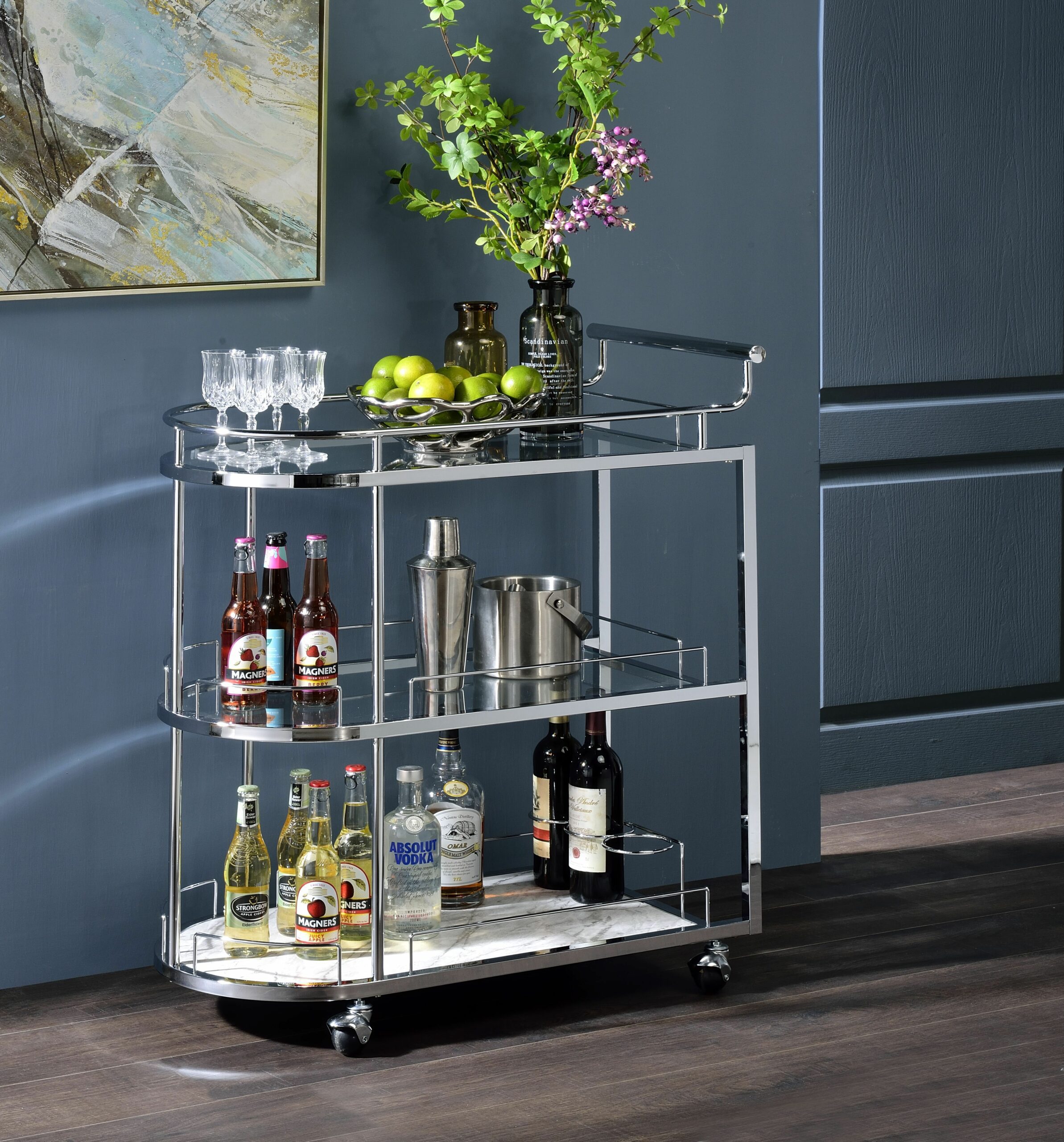 Inyo Serving Cart By Acme | Mobilia Cleopatra 3 Inyo Serving Cart by ACME - Image 1