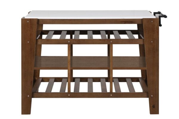 Marble Top Alaroa Kitchen Island AC00396 by ACME - Image 5