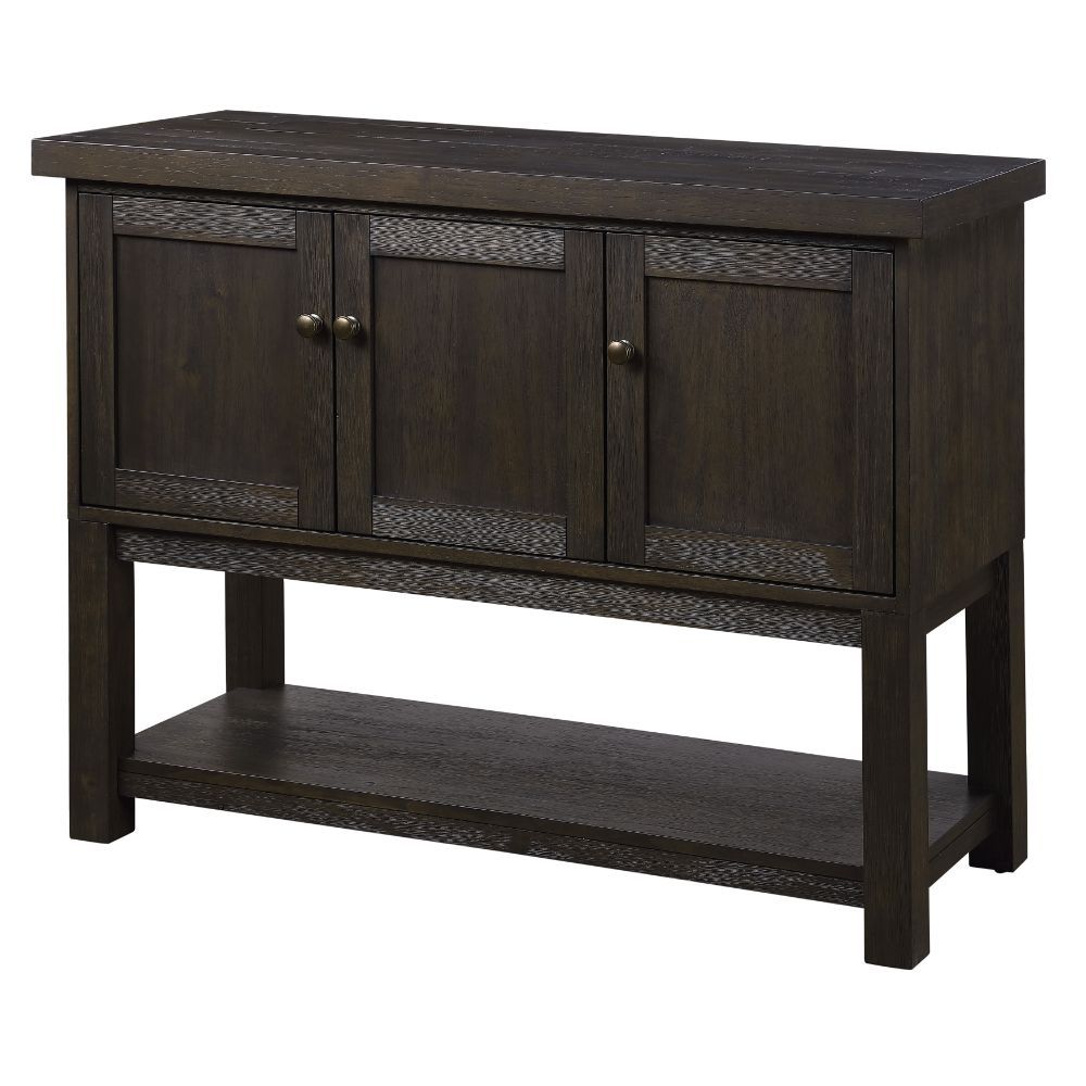 Distressed Walnut Haddie Server 72214 By Acme | Mobilia Cleopatra 3 Distressed Walnut Haddie Server 72214 by ACME - Image 1
