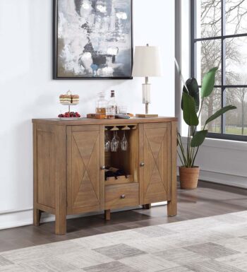 Rustic Brown & Oak Pascaline Server DN01133 by ACME