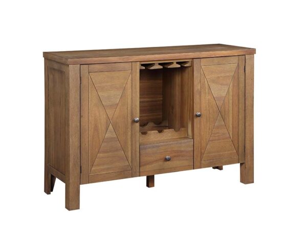 Rustic Brown & Oak Pascaline Server DN01133 by ACME - Image 2