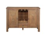 Rustic Brown & Oak Pascaline Server DN01133 by ACME - Image 3