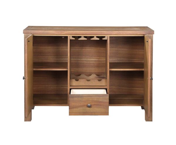 Rustic Brown & Oak Pascaline Server DN01133 by ACME - Image 4