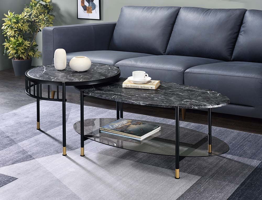 Silas Nesting Coffee Table Set By Acme | Mobilia Cleopatra 3 Silas Nesting Coffee Table Set by ACME - Image 1