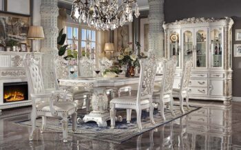 Vendom Double Pedestal Dining Table With Pedestal Base DN01351 by ACME