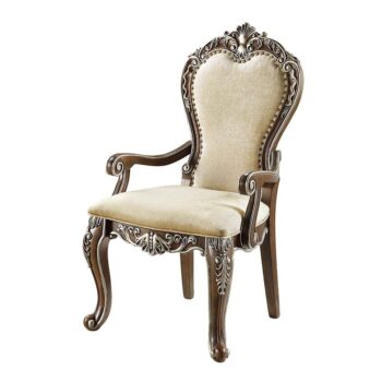 Latisha Oak Arm Chair Set of 2 by ACME