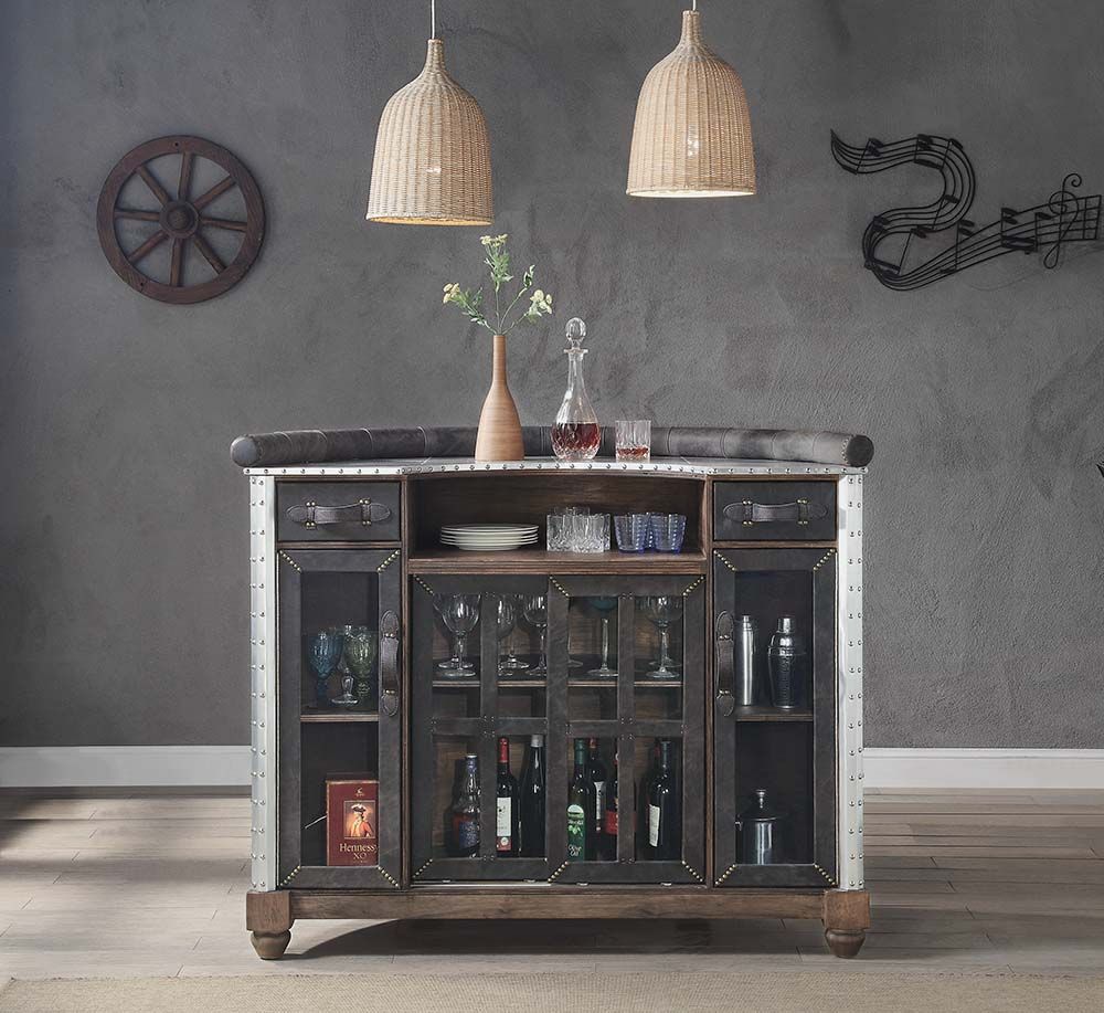 Aluminum Rahma Bar Table DN01019 by ACME