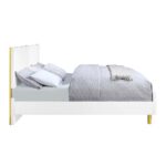 White High Gloss Gaines Bed by ACME - Image 3