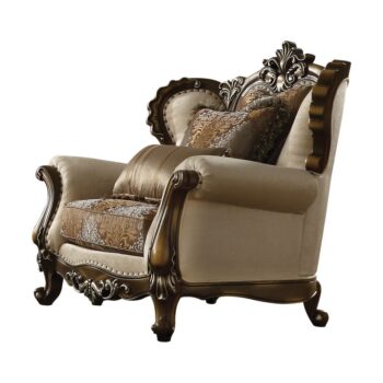 Latisha Pattern Fabric Living Chair With 2 Pillows by ACME