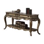 Vintage Oak Finish Ragenardus Sofa Table 86033 by ACME - Image 2