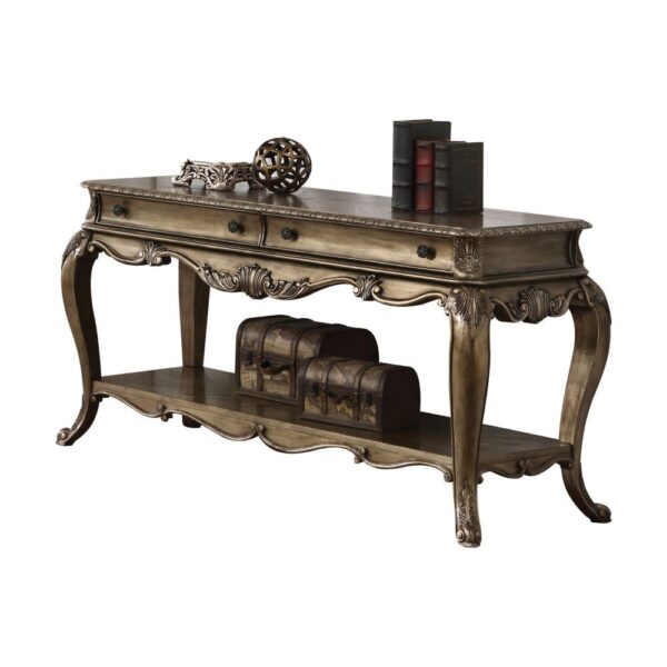Vintage Oak Finish Ragenardus Sofa Table 86033 by ACME - Image 2