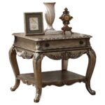 Vintage Oak Finish Ragenardus End Table 86032 by ACME