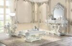 Antique White Finish Vanaheim Coffee Table LV00800 by ACME