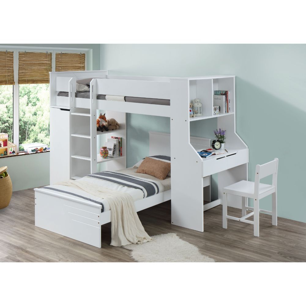 Ragna Loft Bed 38060 By Acme | Mobilia Cleopatra 3 Ragna Loft Bed 38060 by ACME - Image 1