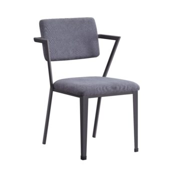 Cargo Gray Fabric Office Chair Set of 2 by ACME