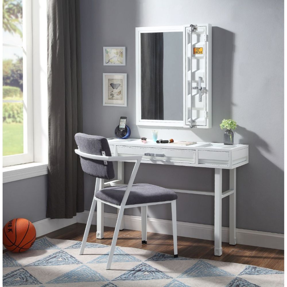 Cargo Vanity Desk 35909 By Acme | Mobilia Cleopatra 3 Cargo Vanity Desk 35909 by ACME - Image 1