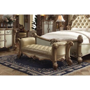 Leather Vendome Bench 96484 by ACME