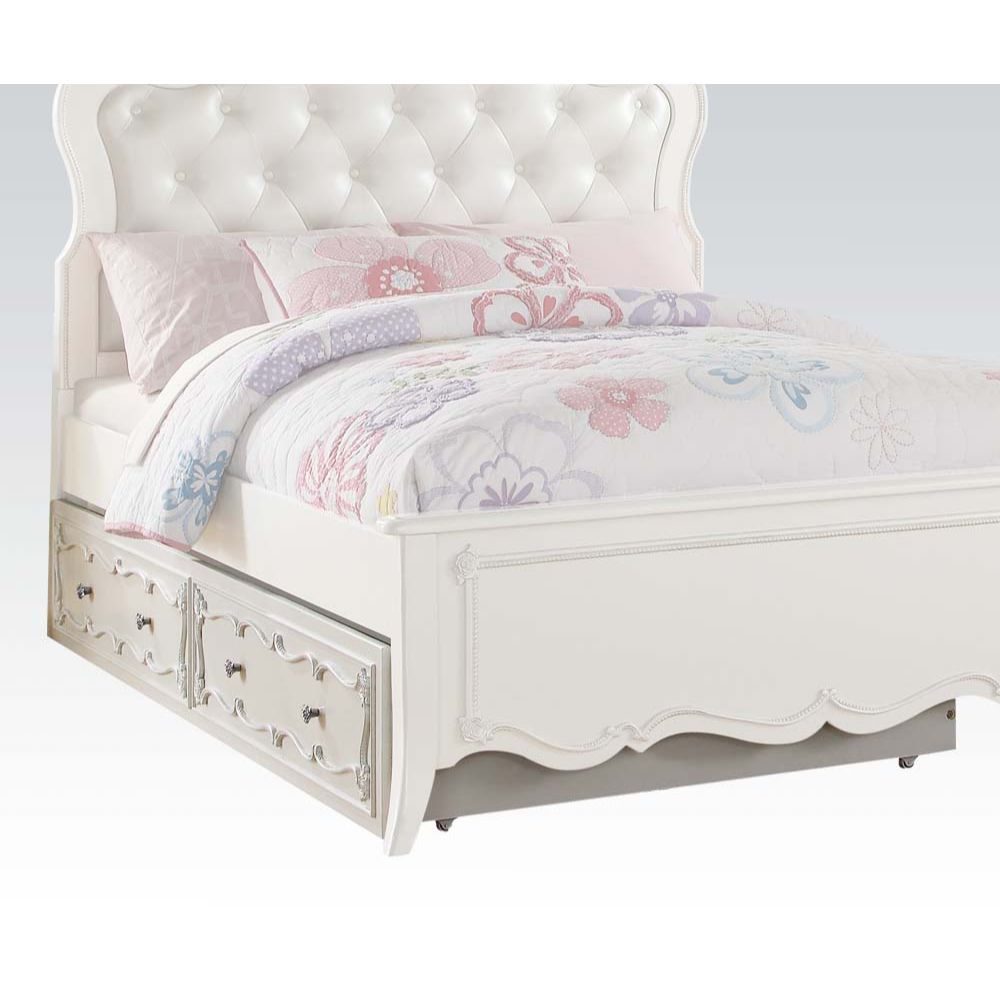 Pearl White Edalene Trundle (Twin) 30508 By Acme | Mobilia Cleopatra 3 Pearl White Edalene Trundle (Twin) 30508 by ACME - Image 1