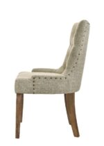Yotam Beige Fabric Side Chair Set of 2 by ACME - Image 4